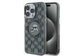 Mobiel - Covers & Cases - Karl Lagerfeld IML Monogram Karl & Choupette Head MagSafe Case for iPhone 15 Pro Max - Black - 3666339284916