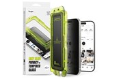 Mobiel - Beschermend glas - Ringke Easy Slide 2-pack Privacy Glass for iPhone 17 - Black - 8800328811881
