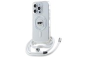 Mobiel - Covers & Cases - Karl Lagerfeld Crossbody IML Karl Head Magsafe Case for iPhone 16 Pro - Clear - 3666339320546