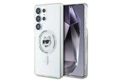 Mobiel - Covers & Cases - Karl Lagerfeld Button Choupette Head Printed Logo MagSafe Samsung Galaxy S25 Ultra white - 3666339449919