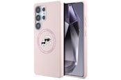 Mobiel - Covers & Cases - Karl Lagerfeld Silicone Double Heads And Circle MagSafe Samsung Galaxy S25 Ultra Case Pink - 3666339450229