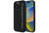 Mobiel - Covers & Cases - Karl Lagerfeld HC 3D Rubber Elongated Glitter iPhone 16 Pro Case - Black - 3666339357023