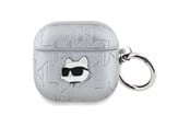 Mobiel - Overige accessoires - Karl Lagerfeld Monogram Choupette Head case for AirPods 4 - silver - 3666339452148