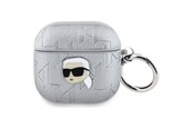 Mobiel - Overige accessoires - Karl Lagerfeld Monogram Karl Head case for AirPods 4 - silver - 3666339452155