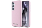 Mobiel - Covers & Cases - Karl Lagerfeld Saffiano Full Wrapped Elongated Metal Logo MagSafe Case for Samsung Galaxy S25 - Pink - 3666339450267