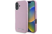 Mobiel - Covers & Cases - Karl Lagerfeld Saffiano Full Wrapped Elongated Metal Logo MagSafe iPhone 16 Case - Pink - 3666339359621