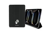 Tablet - Hoezen - Karl Lagerfeld Saffiano Magnetic Karl & Choupette iPad Pro 11" 2024 Book Cover Case - Black - 3666339388027