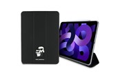 Tablet - Hoezen - Karl Lagerfeld Saffiano Magnetic Karl & Choupette iPad Air 11" 2024 Book Cover Case - Black - 3666339388041