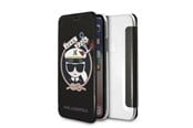 Mobiel - Covers & Cases - Karl Lagerfeld Signature Glitter iPhone X/Xs Case - Black - 3700740413623