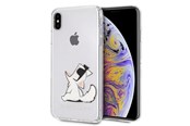 Mobiel - Covers & Cases - Karl Lagerfeld Choupette Fun iPhone Xs Max Case - Transparent - 3700740436004