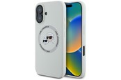 Mobiel - Covers & Cases - Karl Lagerfeld Silicone Double Heads And Circle MagSafe case for iPhone 16 beige - 3666339343415