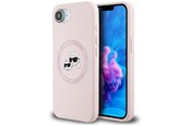 Mobiel - Covers & Cases - Karl Lagerfeld Silicone Karl&Choupette Heads MagSafe iPhone 16e Case - Pink - 3666339453695