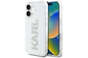 Mobiel - Covers & Cases - Karl Lagerfeld IML Rhinestones Logo iPhone 16 Case - Transparent - 3666339356644