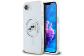 Mobiel - Covers & Cases - Karl Lagerfeld IML Metal Karl & Choupette Heads MagSafe iPhone 16e Case - White - 3666339453701
