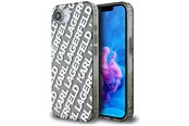 Mobiel - Covers & Cases - Karl Lagerfeld IML Repeat Logo case for iPhone 16e - silver - 3666339454289