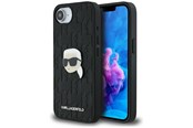 Mobiel - Covers & Cases - Karl Lagerfeld Monogram Karl Head Pin iPhone 16e Case - Black - 3666339453657