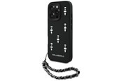 Mobiel - Covers & Cases - Karl Lagerfeld Saffiano Crystals w/Chain iPhone 16 Pro Case - Black - 3666339357740