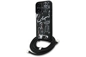 Mobiel - Covers & Cases - Karl Lagerfeld Crossbody Grained Pattern & Logo Case for iPhone 16 - Black - 3666339467982