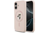 Mobiel - Covers & Cases - Karl Lagerfeld Silicone Karl&Choupette Ring MagSafe Case for iPhone 17 - Pink - 3666339549411