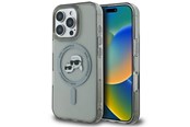 Mobiel - Covers & Cases - Karl Lagerfeld IML Metal Karl&Choupette Head MagSafe Case for iPhone 16 Pro - Black - 3666339318260