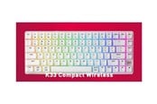 Toetsenbord - Cherry XTRFY K33 G8D-2403 - keyboard - 75% compact - QWERTY - Pan Nordic - white Input Device - Gaming toetsenbord - Noords - Wit - G8D-24030PAAPN-0