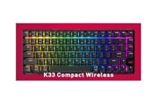 Toetsenbord - Cherry XTRFY K33 G8D-2403 - keyboard - 75% compact - QWERTY - Pan Nordic - black Input Device - Gaming toetsenbord - Noords - Zwart - G8D-24030PAAPN-2
