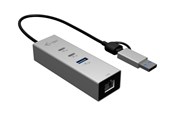 USB hub - I-Tec - hub - 3 ports USB hub - 3 - Grijs - CAMETALG325HUB