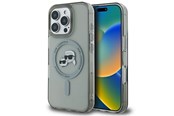 Mobiel - Covers & Cases - Karl Lagerfeld IML Metal Karl&Choupette Head MagSafe Case for iPhone 16 Pro Max - Black - 3666339318277