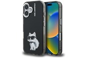 Mobiel - Covers & Cases - Karl Lagerfeld IML Aquarelle Choupette & Logo iPhone 16 Case - Black - 3666339464387