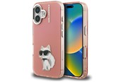 Mobiel - Covers & Cases - Karl Lagerfeld IML Aquarelle Choupette & Logo iPhone 16 Case - Pink - 3666339464561