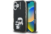 Mobiel - Covers & Cases - Karl Lagerfeld IML Aquarelle Karl & Choupette & Logo iPhone 16 Case - Black - 3666339464745