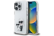 Mobiel - Covers & Cases - Karl Lagerfeld IML Aquarelle Karl & Choupette & Logo iPhone 16 Pro Case - White - 3666339464943