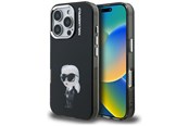 Mobiel - Covers & Cases - Karl Lagerfeld IML Aquarelle Karl & Logo MagSafe Case for iPhone 16 Pro Max - Black - 3666339465315