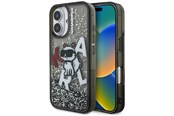 Mobiel - Covers & Cases - Karl Lagerfeld Liquid Glitter Choupette Logo iPhone 16 Case - Black - 3666339464028