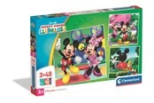 Puzzels - Clementoni Puzzle Mickey Mouse Club House 2026 3x48 pieces Vloer - 25005