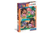 Puzzels - Clementoni Puzzle Dora The Explorer 2025 2x20 pieces Vloer - 24827