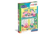 Puzzels - Clementoni Puzzle Peppa Pig 2x20 pieces Vloer - 24831