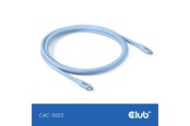 USB-kabel - Club 3D - USB-C cable - 24 pin USB-C to 24 pin USB-C - 2 m - CAC-3003