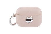 Mobiel - Overige accessoires - Karl Lagerfeld Monogram Choupette Head Case for AirPods Pro 3 - Pink - 3666339577575
