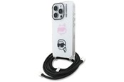 Mobiel - Covers & Cases - Karl Lagerfeld IML Crossbody Karl&Choupette Head Case for iPhone 16 Pro - White - 3666339462062