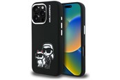 Mobiel - Covers & Cases - Karl Lagerfeld Silicone Karl&Choupette Sketch MagSafe Case for iPhone 16 Pro Max - Black - 3666339462253