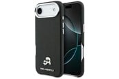 Mobiel - Covers & Cases - Karl Lagerfeld Karl & Choupette Head Pins Saffiano MagSafe Case for iPhone Air - Black - 3666339599485