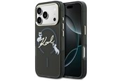 Mobiel - Covers & Cases - Karl Lagerfeld IML Choupettes Karl Script Logo MagSafe Case for iPhone 17 Pro - Black - 3666339605896