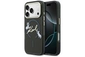 Mobiel - Covers & Cases - Karl Lagerfeld IML Choupettes Karl Script Logo MagSafe Case for iPhone 17 Pro Max - Black - 3666339605902