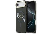 Mobiel - Covers & Cases - Karl Lagerfeld IML Choupettes Karl Script Logo MagSafe iPhone Air Case - Black - 3666339605889