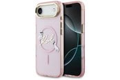 Mobiel - Covers & Cases - Karl Lagerfeld IML Choupettes Karl Script Logo MagSafe iPhone Air Case - Pink - 3666339606206