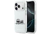 Mobiel - Covers & Cases - Karl Lagerfeld IML Karl & Choupette Peekaboo Logo MagSafe Case for iPhone 17 Pro Max - White - 3666339607340
