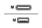 USB-kabel - CELLULAR line - USB-C cable - USB-C to USB - 1.2 m - USBDATACUSBA-CW
