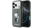 Mobiel - Covers & Cases - Karl Lagerfeld Karl & Choupette Back MagSafe Case for iPhone 17 Pro Max - Black - 3666339607500