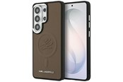 Mobiel - Covers & Cases - Karl Lagerfeld Embossed Ring Initials MagSafe Case for Samsung Galaxy S26 Ultra - Brown - 3666339612481
